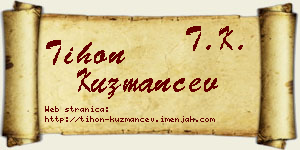 Tihon Kuzmančev vizit kartica